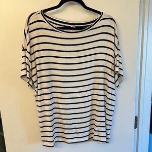 Banana Republic Striped Modal Tee L